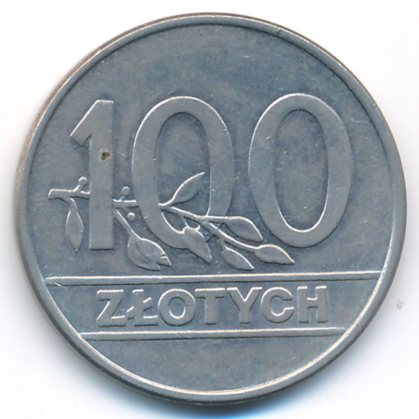 Poland, 100 zlotych, 1990