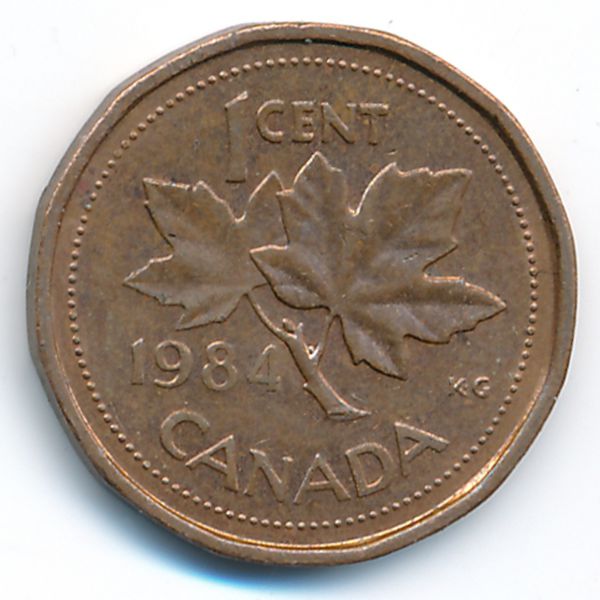 Канада, 1 цент (1984 г.)