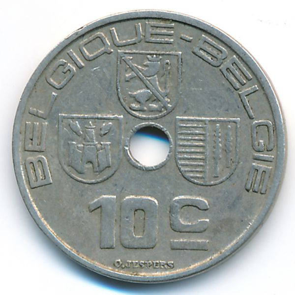 Бельгия, 10 сентим (1938 г.)