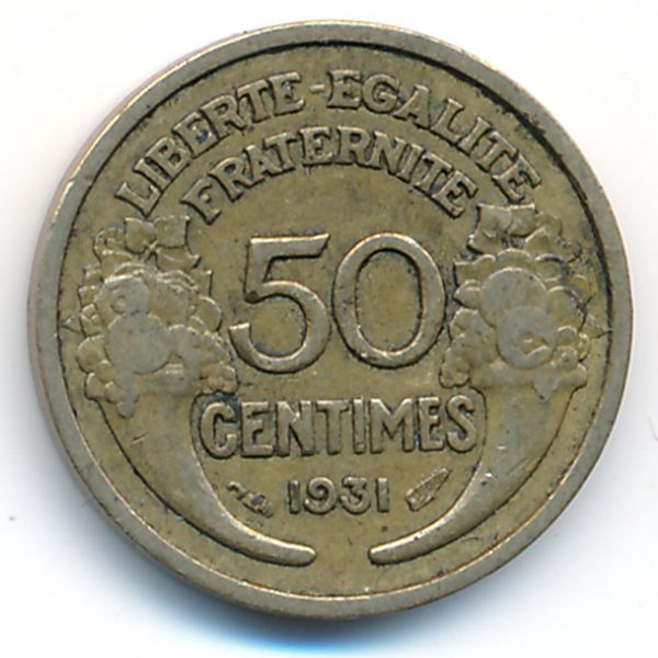 Франция, 50 сентим (1931 г.)