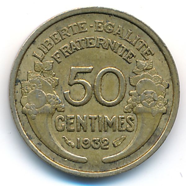 Франция, 50 сентим (1932 г.)