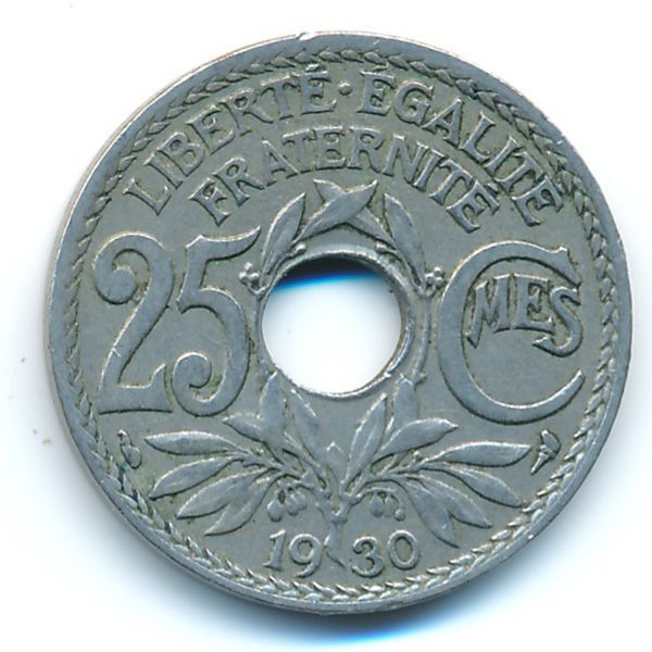 Франция, 25 сентим (1930 г.)