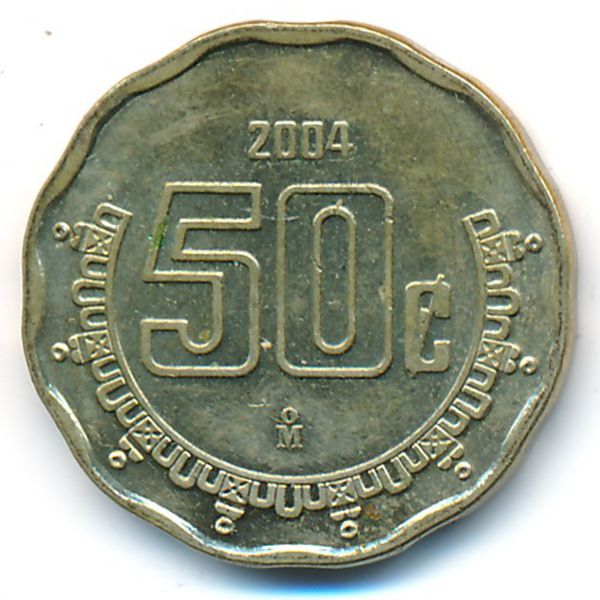 Мексика, 50 сентаво (2004 г.)