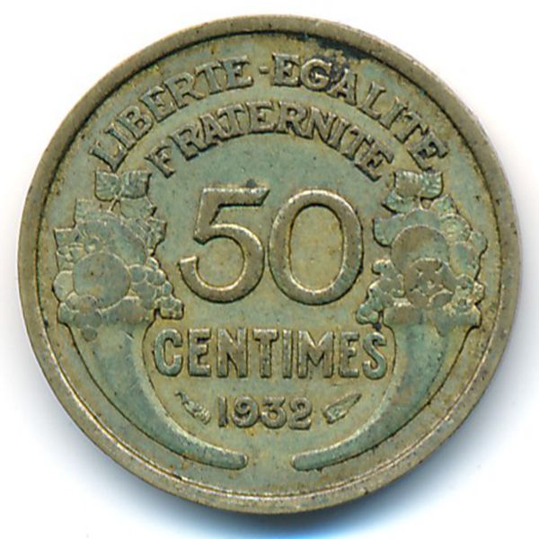 Франция, 50 сентим (1932 г.)