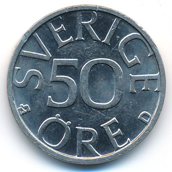 Швеция, 50 эре (1990 г.)