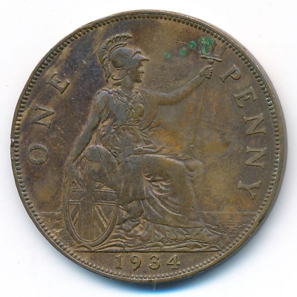 Великобритания, 1 пенни (1934 г.)