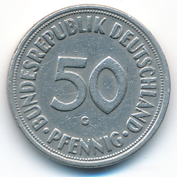 ФРГ, 50 пфеннигов (1950 г.)