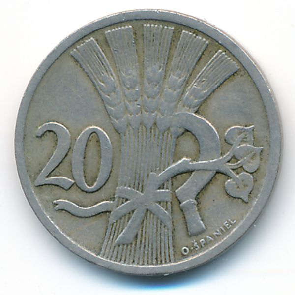 Чехословакия, 20 гелеров (1931 г.)