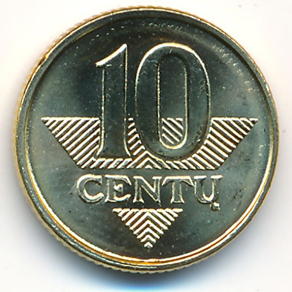 Литва, 10 центов (2009 г.)