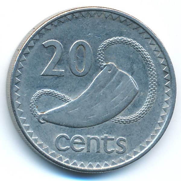 Фиджи, 20 центов (1997 г.)