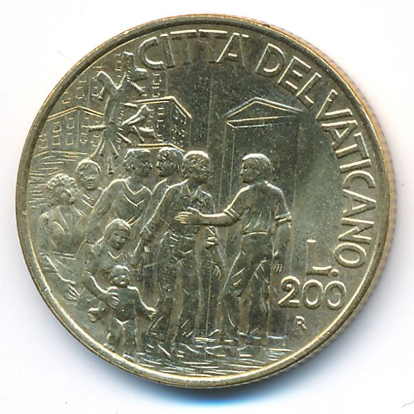 Ватикан, 200 лир (1994 г.)