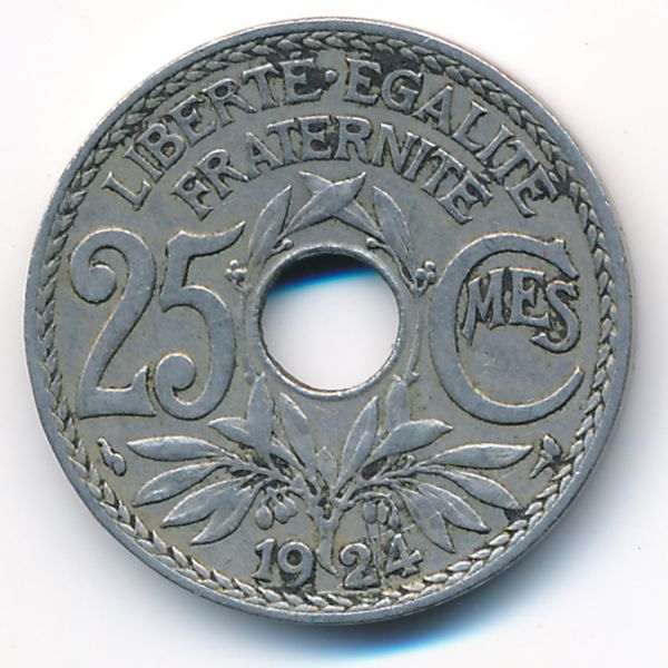 Франция, 25 сентим (1924 г.)