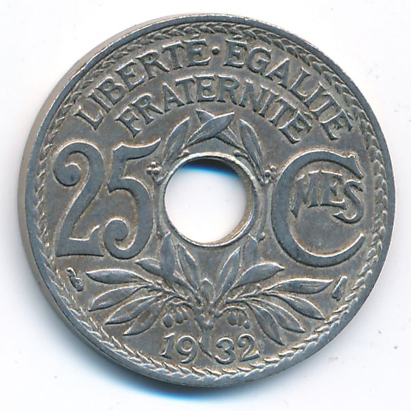 Франция, 25 сентим (1932 г.)