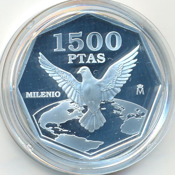 Испания, 1500 песет (2000 г.)