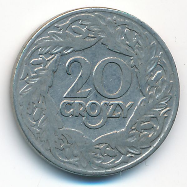 Польша, 20 грошей (1923 г.)