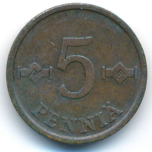 Финляндия, 5 пенни (1963 г.)