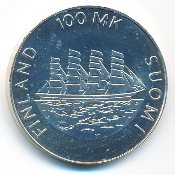 Финляндия, 100 марок (1991 г.)