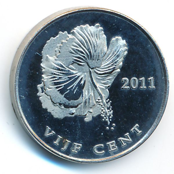 Остров Бонайре., 5 центов (2011 г.)