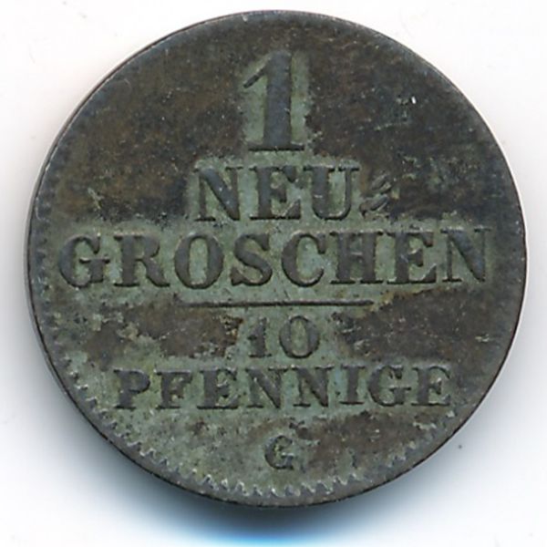 Саксония, 1 новый грош (1842 г.)