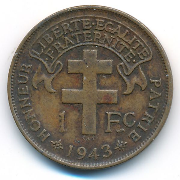 Камерун, 1 франк (1943 г.)