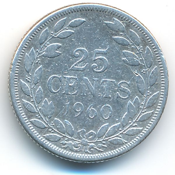 Либерия, 25 центов (1960 г.)