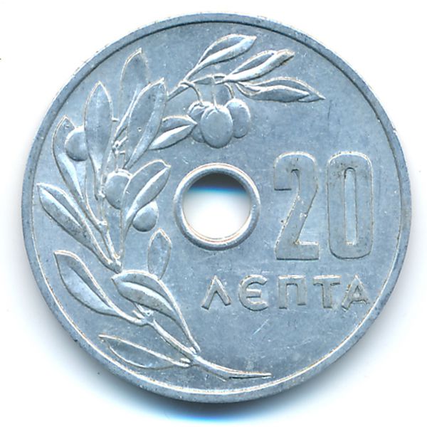 Греция, 20 лепт (1966 г.)