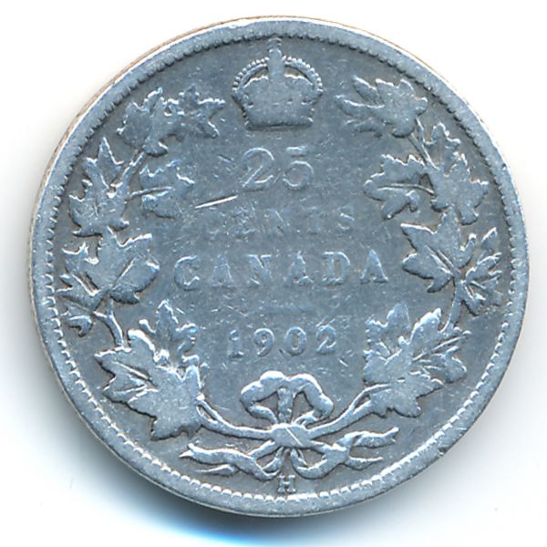Канада, 25 центов (1902 г.)