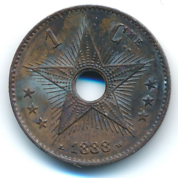 Свободный штат Конго, 1 сентим (1888 г.)