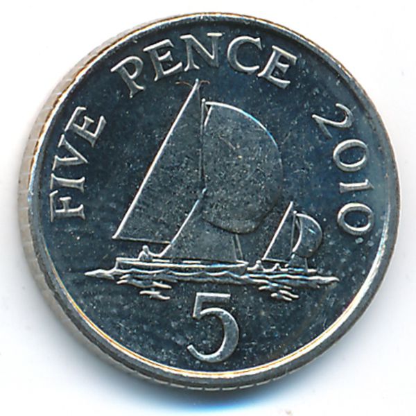 Гернси, 5 пенсов (2010 г.)