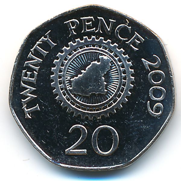 Гернси, 20 пенсов (2009 г.)