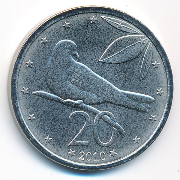 Острова Кука, 20 центов (2010 г.)