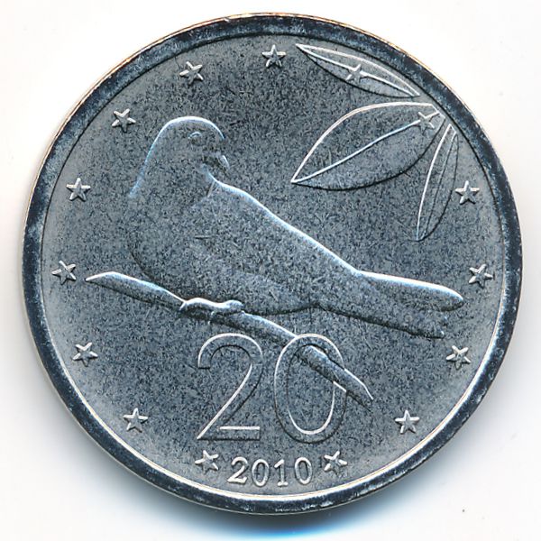 Острова Кука, 20 центов (2010 г.)
