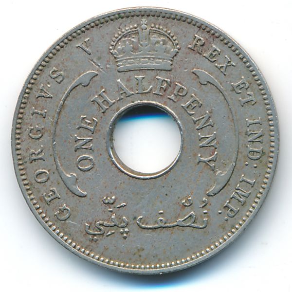 Британская Западная Африка, 1/2 пенни (1935 г.)