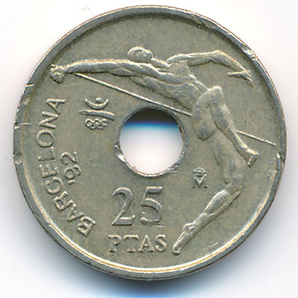 Испания, 25 песет (1991 г.)