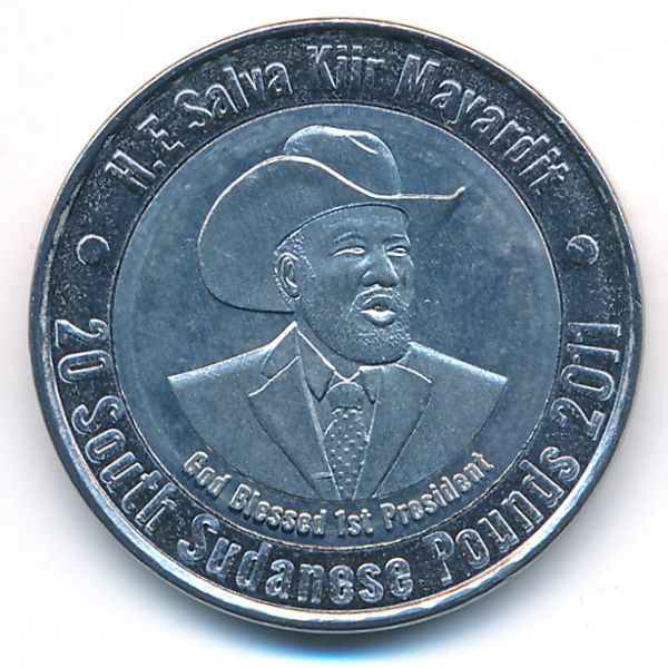 Южный Судан., 20 фунтов (2011 г.)