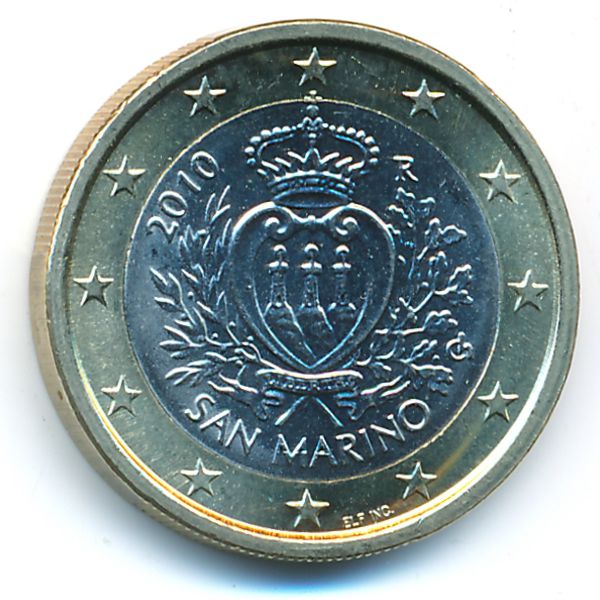 Сан-Марино, 1 евро (2010 г.)
