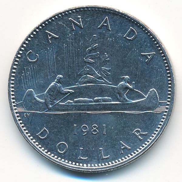 Канада, 1 доллар (1981 г.)