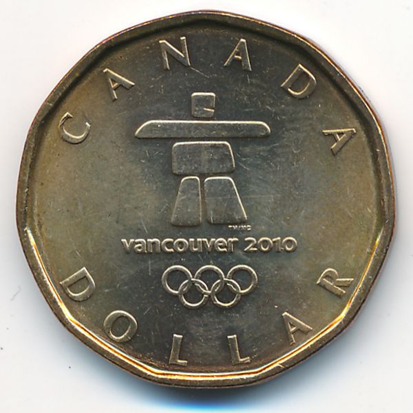 Канада, 1 доллар (2010 г.)