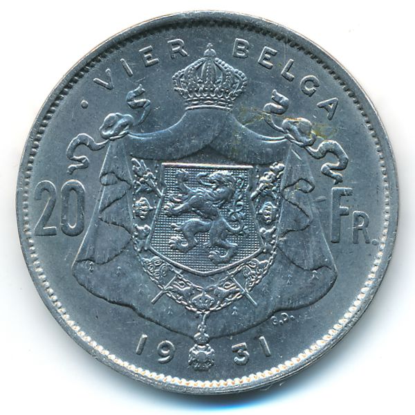 Бельгия, 20 франков (1931 г.)