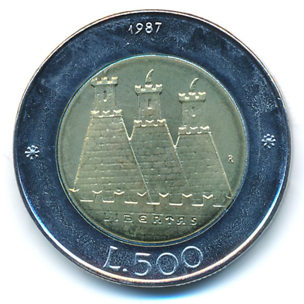 Сан-Марино, 500 лир (1987 г.)