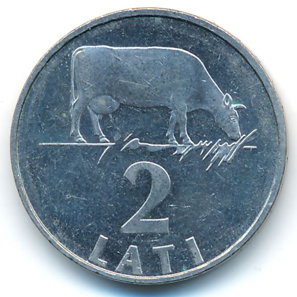 Латвия, 2 лата (1992 г.)