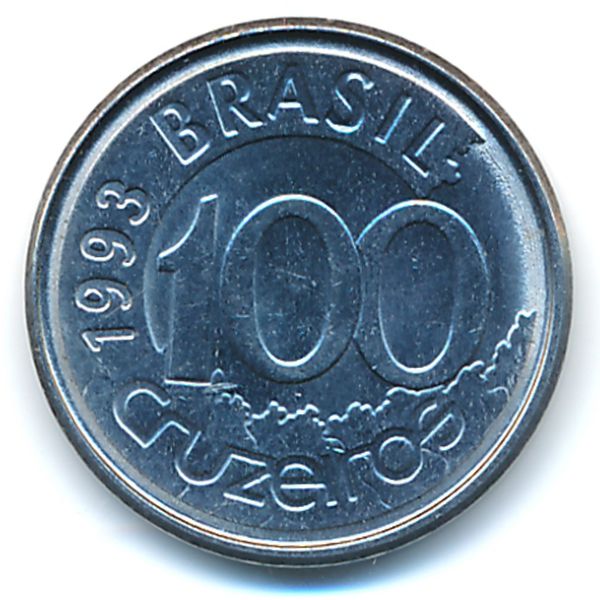 Бразилия, 100 крузейро (1993 г.)