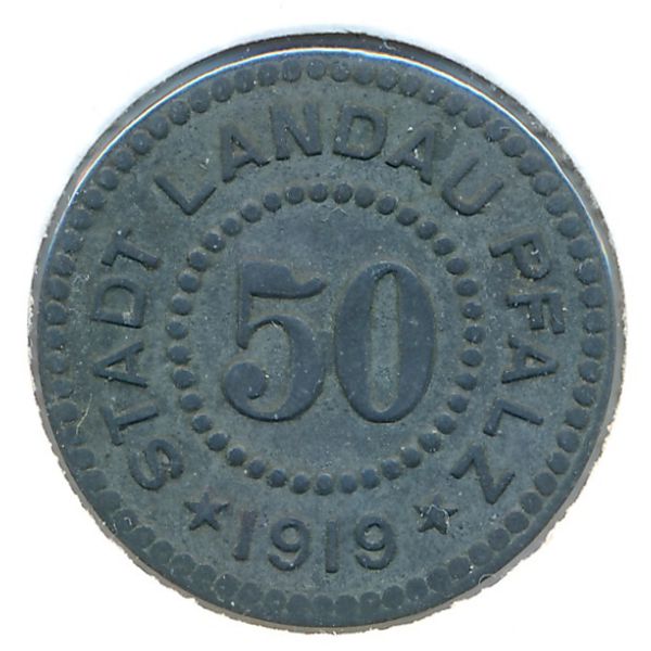 Ландау., 50 пфеннигов (1919 г.)