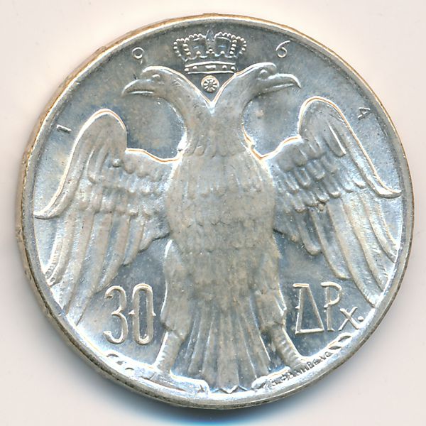 Греция, 30 драхм (1964 г.)