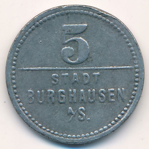 Бургхаузен., 5 пфеннигов (1918 г.)