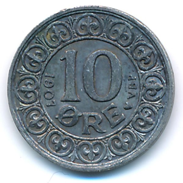 Дания, 10 эре (1907 г.)