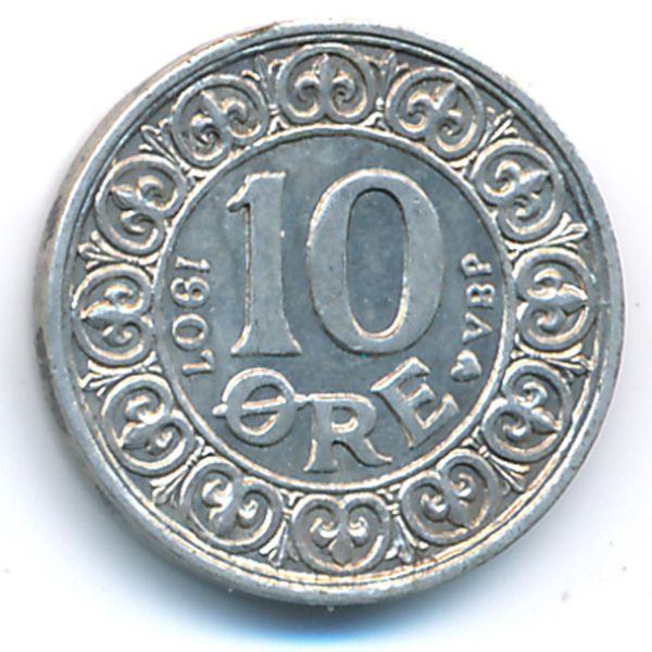 Дания, 10 эре (1907 г.)