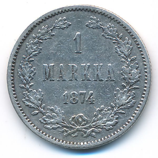 Финляндия, 1 марка (1874 г.)