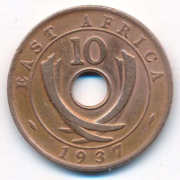 Восточная Африка, 10 центов (1937 г.)