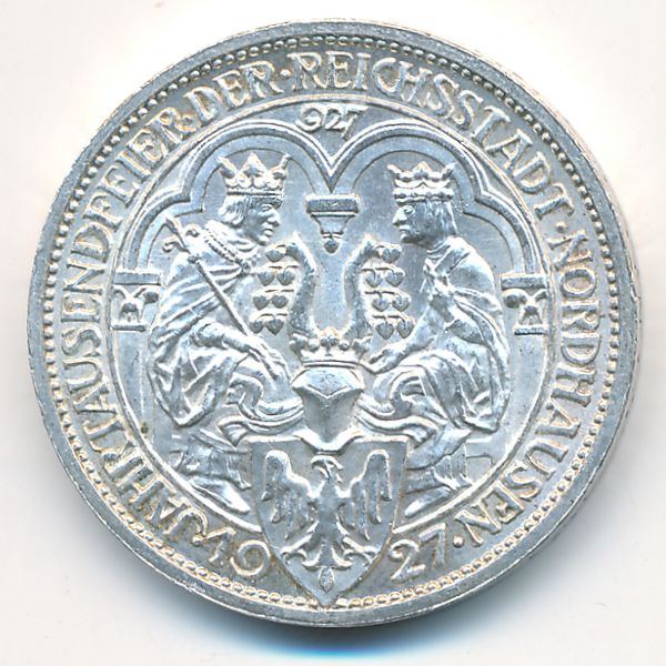 Веймарская республика, 3 рейхсмарки (1927 г.)